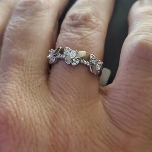 STERLING SILVER BUTTERFLY RING